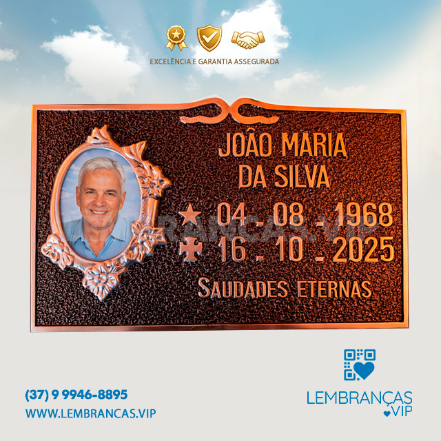 Placa Bigode 30x15 com foto porcelana - Imagem 2